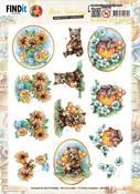 Bee Honey - Brown Bear - Find It Trading Yvonne Creations 3D Push Out Sheet