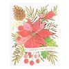 Full Bloom Poinsettia Glimmer Hot Foil Plate and Stencil Bundle - Spellbinders