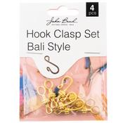 Gold - John Bead Bali Style Hook Clasp Set 25mm 4/Pkg