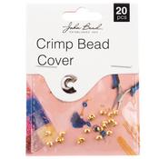 Gold - John Bead Bead Crimp Cover 3mm 20/Pkg
