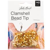 Gold - John Bead Clamshell Bead Tip 142/Pkg
