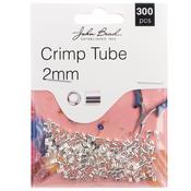 Silver - John Bead Crimp Tube 2mm 300/Pkg