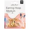 Gold - John Bead Earring Hoop Medium 25mm 12/Pkg