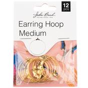 Gold - John Bead Earring Hoop Medium 25mm 12/Pkg