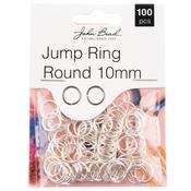 Silver - John Bead Jump Ring Round 10mm 100/Pkg