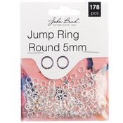 Silver - John Bead Jump Ring Round 5mm 178/Pkg