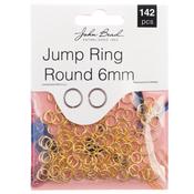 Gold - John Bead Jump Ring Round 6mm 142/Pkg
