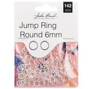 Silver - John Bead Jump Ring Round 6mm 142/Pkg