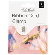 Gold - John Bead Ribbon Cord Clamp 13mm 3/Pkg