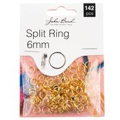 Gold - John Bead Split Ring 6mm 142/Pkg