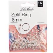 Silver - John Bead Split Ring 6mm 142/Pkg