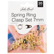 Gold - John Bead Spring Ring Set 7mm 20/Pkg