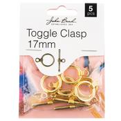 Gold - John Bead Toggle Clasp 17mm 5/Pkg