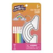 Rainbow Color Your Own Bag Charm - Make It Colorful - American Crafts