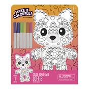 Softie Cat Color Your Own Stuffed Animal - Make It Colorful - American Crafts