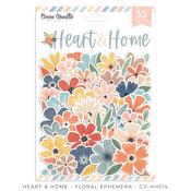 Heart & Home Die Cut Floral Ephemera - Cocoa Vanilla Studio