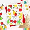 Fruity Background Foil Plate - Waffle Flower Crafts