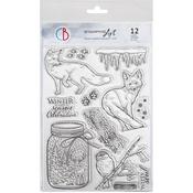 Wild Life In The Snow Stamps - Winter Journey - Ciao Bella