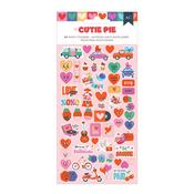 Cutie Pie Iridescent Foil Puffy Icon Stickers - American Crafts - PRE ORDER