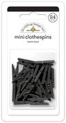 Beetle Black Mini Clothespins - Doodlebug