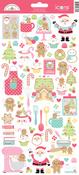 Gingerbread Kisses Icon Stickers - Doodlebug