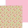 Berry Floral Paper - Gingerbread Kisses - Doodlebug
