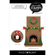 Holiday Fireplace Large Layered Dies - Photoplay