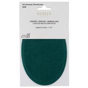 Emerald Green - Bohin Iron On Elbow Patches 4"X5.5" 2/Pkg
