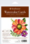 Watercolor - Strathmore Cards & Envelopes 5"X6.875" 6/Pkg