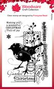 Christmas Robin - Woodware Clear Stamps 4"X6"