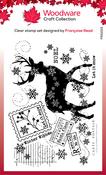 Winter Reindeer - Woodware Clear Stamps 4"X6"