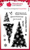 Snowflake Trees - Woodware Clear Stamps 4"X6"
