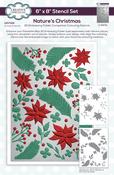 Nature's Christmas - Creative Expressions Companion Colouring Stencil 6"X8" 2/Pkg