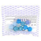 BLUE ASSORTMENT 15MM - Bohin Round Silicone Beads 9/Pkg