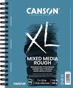 50 Sheets - Canson XL Rough Mixed Media Paper Pad 7"X10"