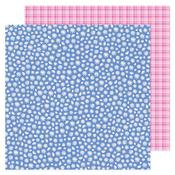 Blue Flowers   Paper - All The Cake - Pebbles Inc. - PRE ORDER