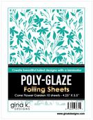 Cone Flower Garden Poly-Glaze Foiling Sheets - Gina K Designs