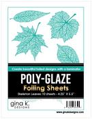 Skeleton Leaves Poly-Glaze Foiling Sheets - Gina K Designs