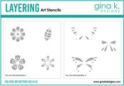 You Give Me Butterflies Layering Stencils - Gina K Designs