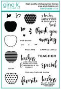 Terrific Teacher Clear Stamps - Gina K Designs