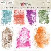 ARToptions Spice 12x12 Color Wash Rub-on Transfer Sheet - 49 And Market
