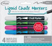 Assorted - Board Dudes Broad Tip Liquid Chalk Markers 4/Pkg