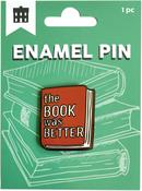 The Book Was Better - Paper House Enamel Pin