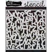 Typography Mixed Media Stencil - Brutus Monroe
