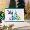 Triangle Trees Coloring Stencil - Waffle Flower Crafts
