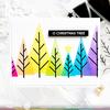 Triangle Trees Coloring Stencil - Waffle Flower Crafts