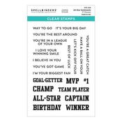 All-Star Sentiments Clear Stamp Set - Spellbinders