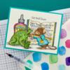 Froggy Throat Cling Rubber Stamps - Spellbinders
