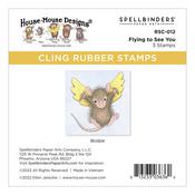 Flying to See You Cling Rubber Stamps - Spellbinders
