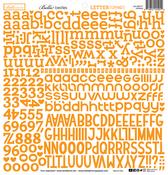 Orange Letter Scramble Alpha Stickers - Bella Blvd